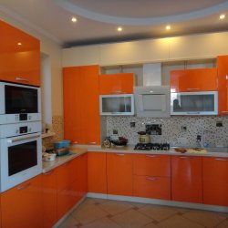 Кухня крашеный МДФ (ораньжевая)